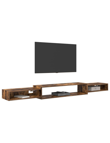 Mobile TV da Parete A parete Rovere Fumo 220 x 28 x 21 cm