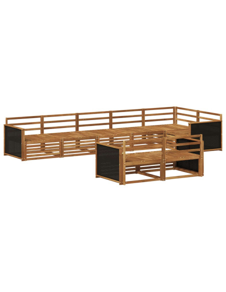 Set di divani da esterno 8 pcs Naturale