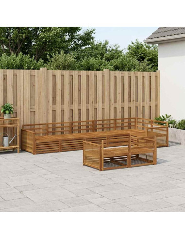 Set di divani da esterno 8 pcs Naturale