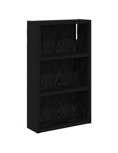Armadio da bagno a muro Rovere Nero 30 x 10 x 50 cm 2