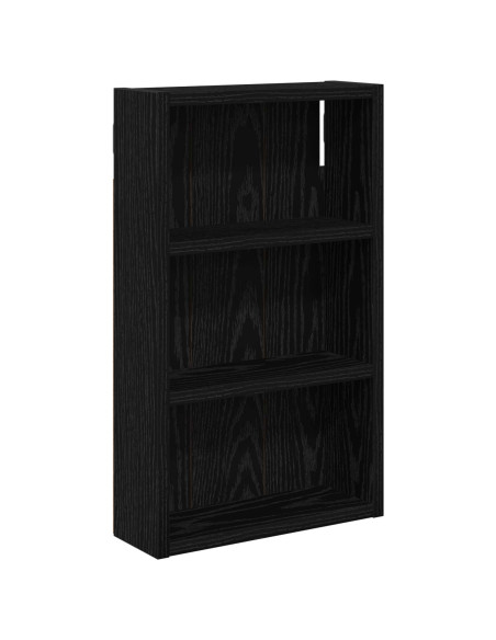 Armadio da bagno a muro Rovere Nero 30 x 10 x 50 cm
