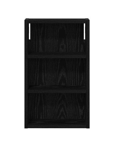 Armadio da bagno a muro Rovere Nero 30 x 10 x 50 cm