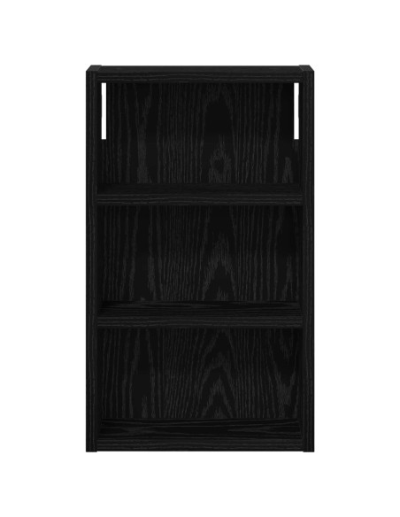 Armadio da bagno a muro Rovere Nero 30 x 10 x 50 cm