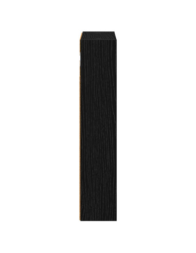Armadio da bagno a muro Rovere Nero 30 x 10 x 50 cm