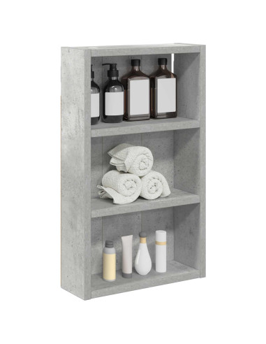 Armadio da bagno a muro Grigio Cemento 30 x 10 x 50 cm
