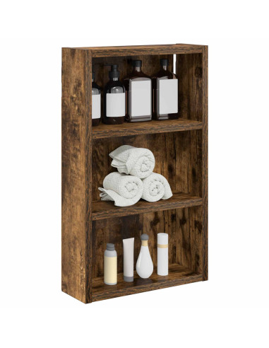 Armadio da bagno a muro Quercia Affumicata 30 x 10 x 50 cm