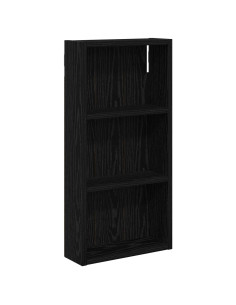 Armadio da bagno a muro Rovere Nero 30 x 10 x 60,5 cm 2