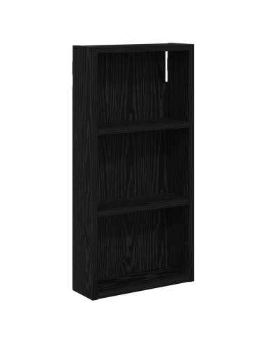 Armadio da bagno a muro Rovere Nero 30 x 10 x 60,5 cm