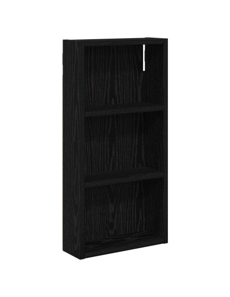 Armadio da bagno a muro Rovere Nero 30 x 10 x 60,5 cm