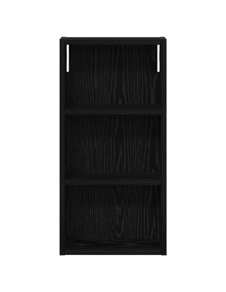 Armadio da bagno a muro Rovere Nero 30 x 10 x 60,5 cm