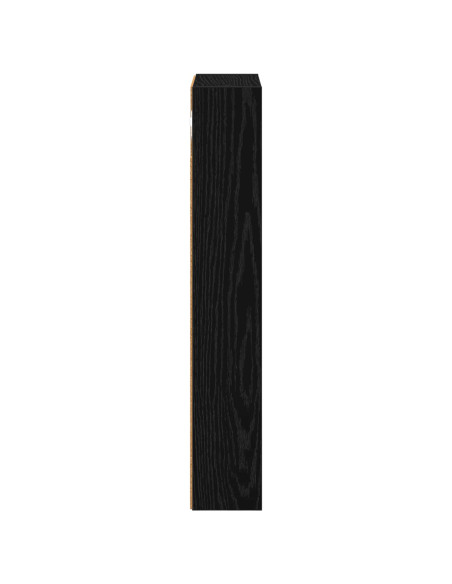 Armadio da bagno a muro Rovere Nero 30 x 10 x 60,5 cm