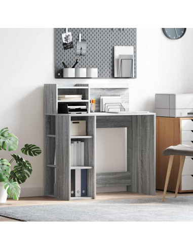 Scrivania Grigio Sonoma 90 x 48 x 101,5 cm Legno multistrato