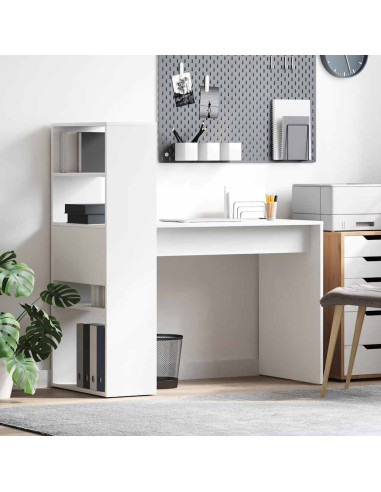 Scrivania Bianco 113 x 54 x 120 cm Legno multistrato
