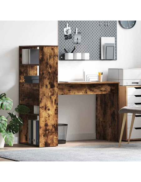Scrivania Rovere fumé 113 x 54 x 120 cm Legno multistrato