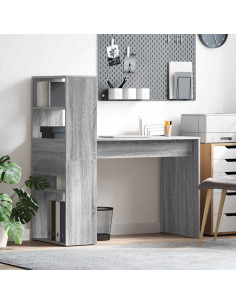 Scrivania Grigio Sonoma 113 x 54 x 120 cm Legno multistrato