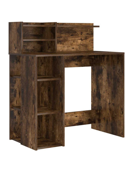 Scrivania Rovere fumé 90 x 48 x 101,5 cm Legno multistrato