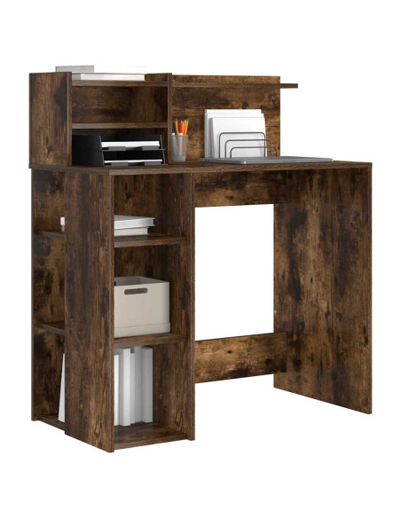 Scrivania Rovere fumé 90 x 48 x 101,5 cm Legno multistrato