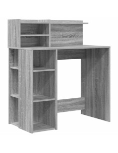 Scrivania Grigio Sonoma 90 x 48 x 101,5 cm Legno multistrato 2