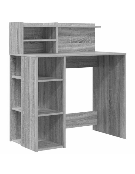 Scrivania Grigio Sonoma 90 x 48 x 101,5 cm Legno multistrato