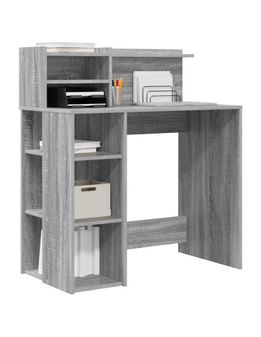 Scrivania Grigio Sonoma 90 x 48 x 101,5 cm Legno multistrato