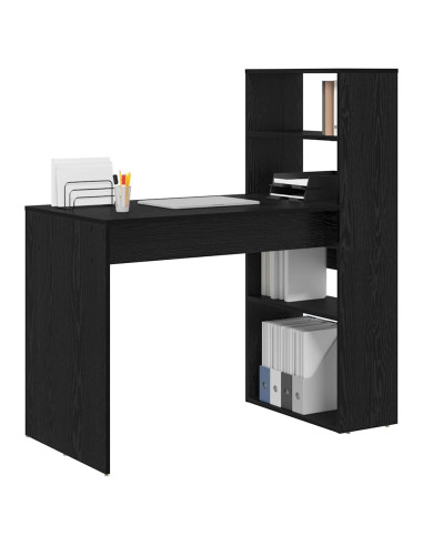 Scrivania Rovere Nero 113 x 54 x 120 cm Legno multistrato