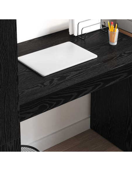 Scrivania Rovere Nero 113 x 54 x 120 cm Legno multistrato