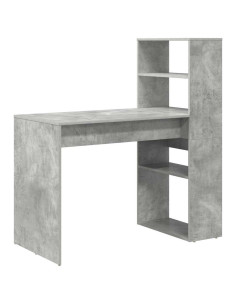 Scrivania Grigio cemento 113 x 54 x 120 cm Legno multistrato 2
