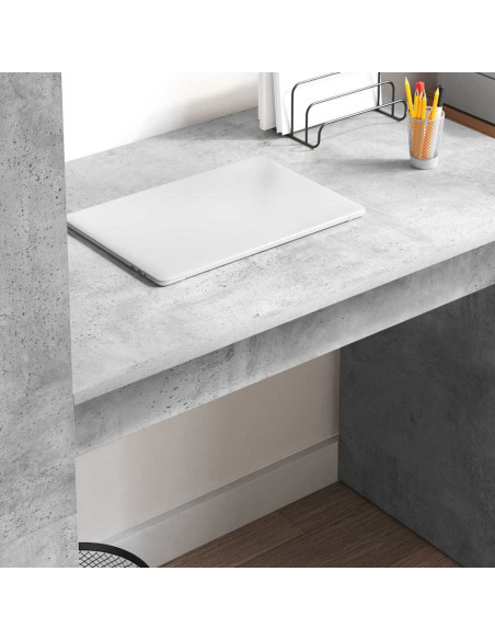 Scrivania Grigio cemento 113 x 54 x 120 cm Legno multistrato