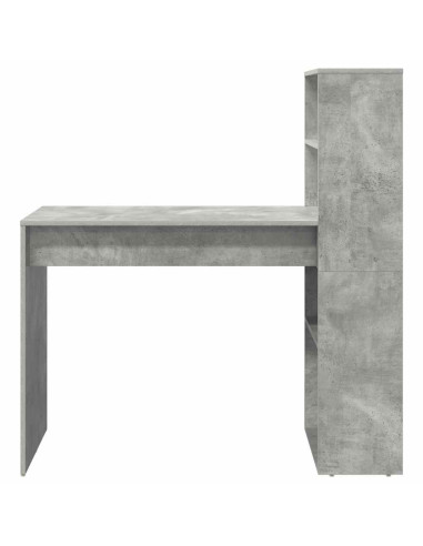 Scrivania Grigio cemento 113 x 54 x 120 cm Legno multistrato