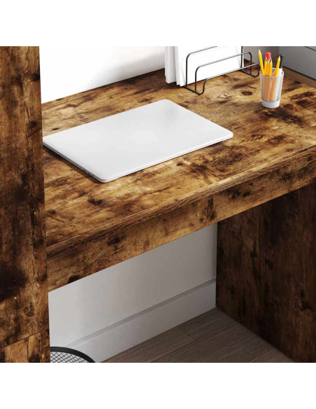 Scrivania Rovere fumé 113 x 54 x 120 cm Legno multistrato
