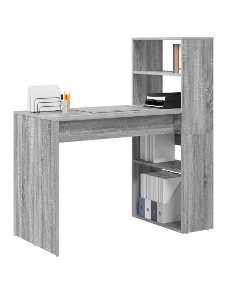 Scrivania Grigio Sonoma 113 x 54 x 120 cm Legno multistrato