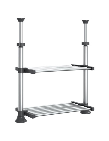 Ripiano da Cucina 50x25x(50-70) cm in Alluminio