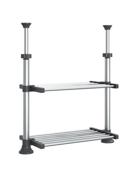 Ripiano da Cucina 50x25x(50-70) cm in Alluminio