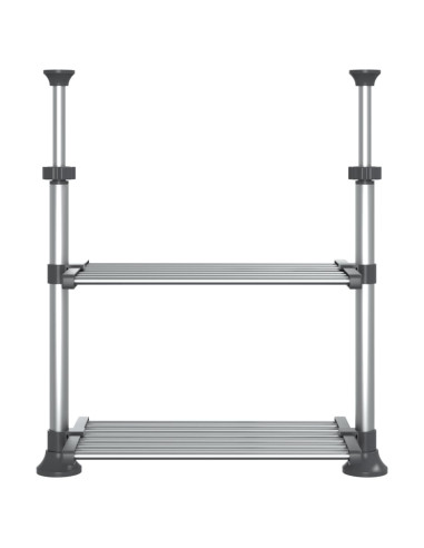 Ripiano da Cucina 50x25x(50-70) cm in Alluminio