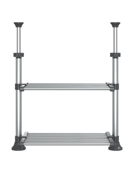 Ripiano da Cucina 50x25x(50-70) cm in Alluminio
