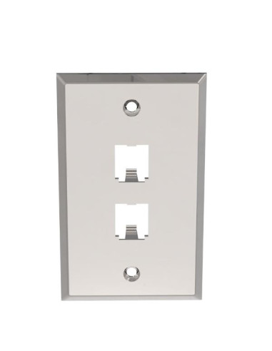 PLACCA PER 2 MINICOM INOX