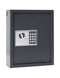 Cassetta di sicurezza digitale Grigio scuro 30 x 10 x 36,5 cm