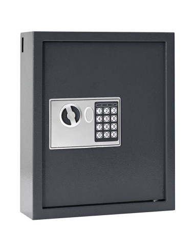 Cassetta di sicurezza digitale Grigio scuro 30 x 10 x 36,5 cm
