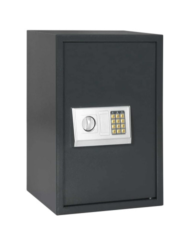 Cassetta di sicurezza digitale Grigio scuro 40 x 35 x 60 cm
