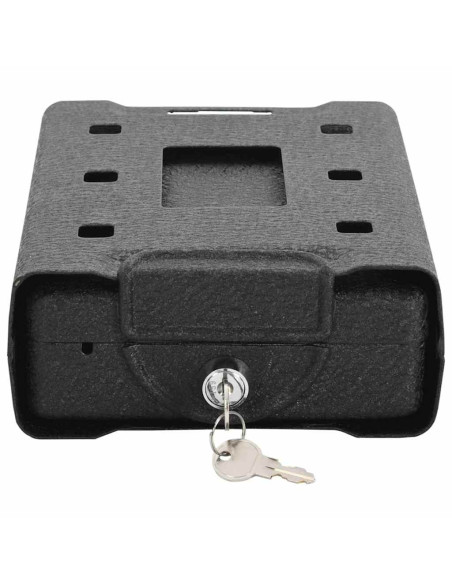 Cassaforte per Auto con blocco Nero 22 x 16 x 7 cm Acciaio