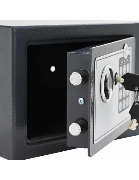 Cassetta di sicurezza digitale Grigio scuro 23 x 17 x 17 cm