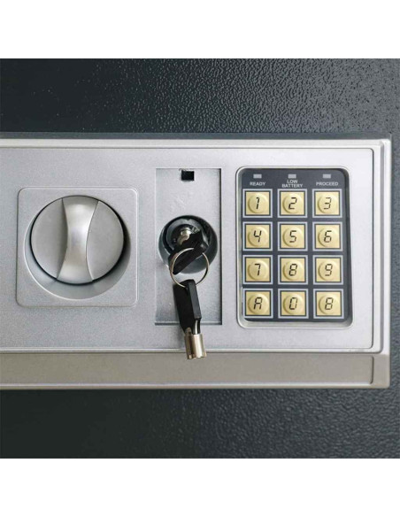 Cassetta di sicurezza digitale Grigio scuro 35 x 25 x 25 cm