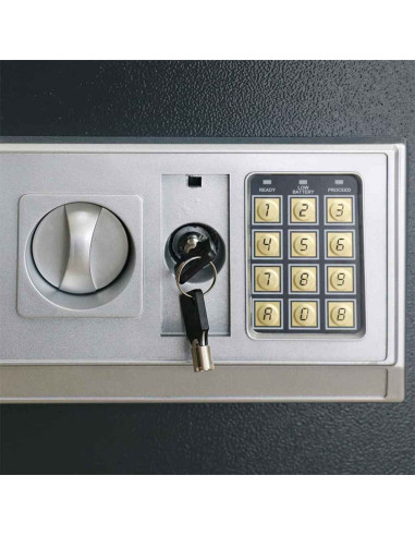 Cassetta di sicurezza digitale Grigio scuro 35 x 31 x 50 cm