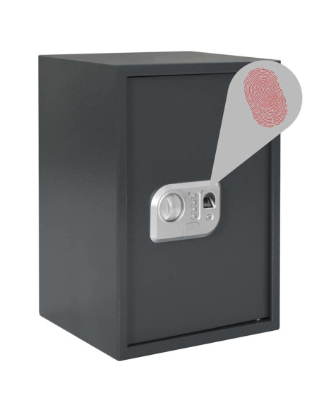 Cassetta di sicurezza digitale Grigio scuro 35 x 31 x 50 cm