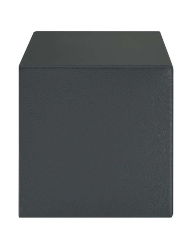 Cassaforte con blocco Grigio scuro 31 x 20 x 20 cm Acciaio
