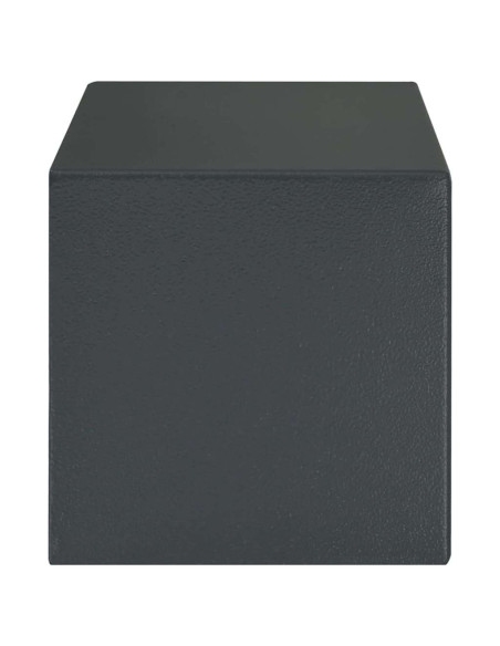 Cassaforte con blocco Grigio scuro 31 x 20 x 20 cm Acciaio