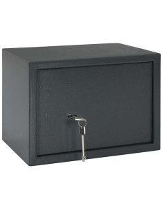 Cassaforte con blocco Grigio scuro 35 x 25 x 25 cm Acciaio 2