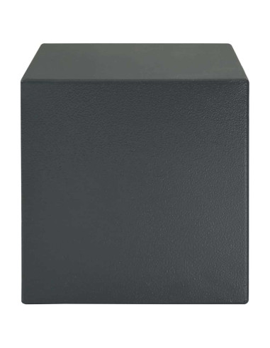 Cassaforte con blocco Grigio scuro 35 x 25 x 25 cm Acciaio