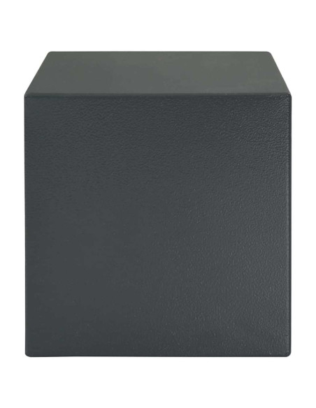 Cassaforte con blocco Grigio scuro 35 x 25 x 25 cm Acciaio