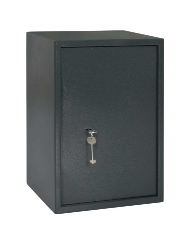 Cassaforte con blocco Grigio scuro 35 x 31 x 50 cm Acciaio